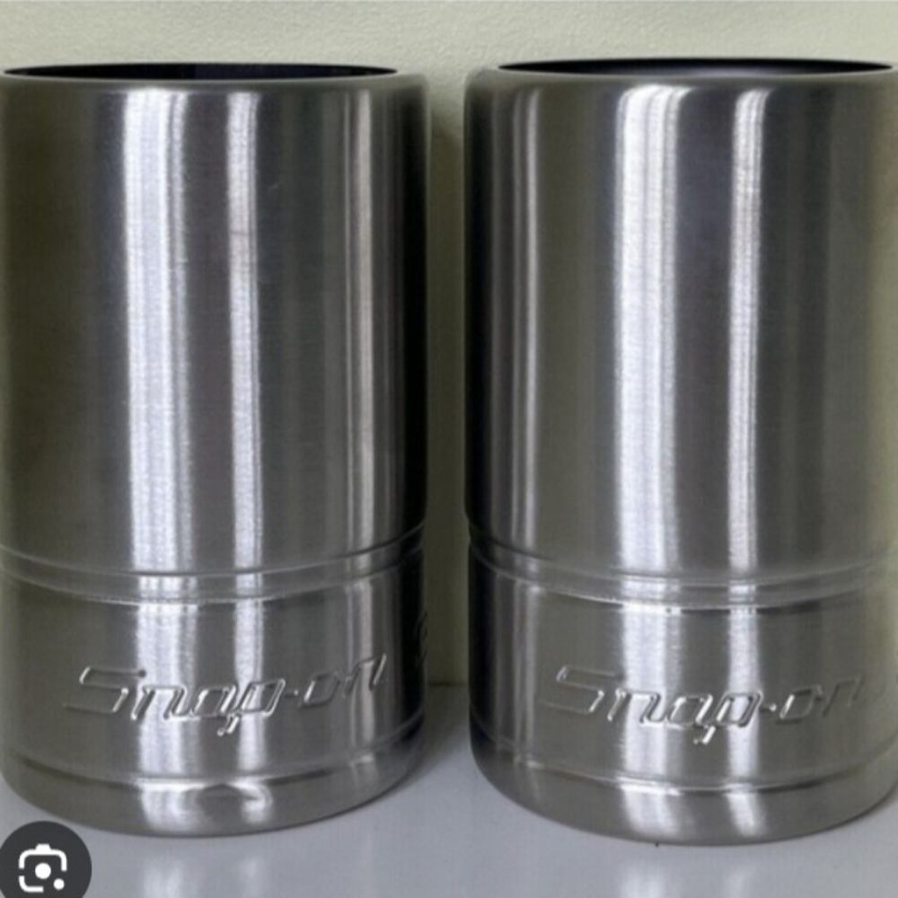 2 Snap-on Tools 3/4" Socket Bottle Insulated Drink Koozies